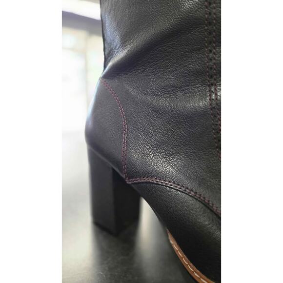 Naturalizer Black Leather Lace-Up Combat Boots – Size 8.5M - Picture 2 of 10